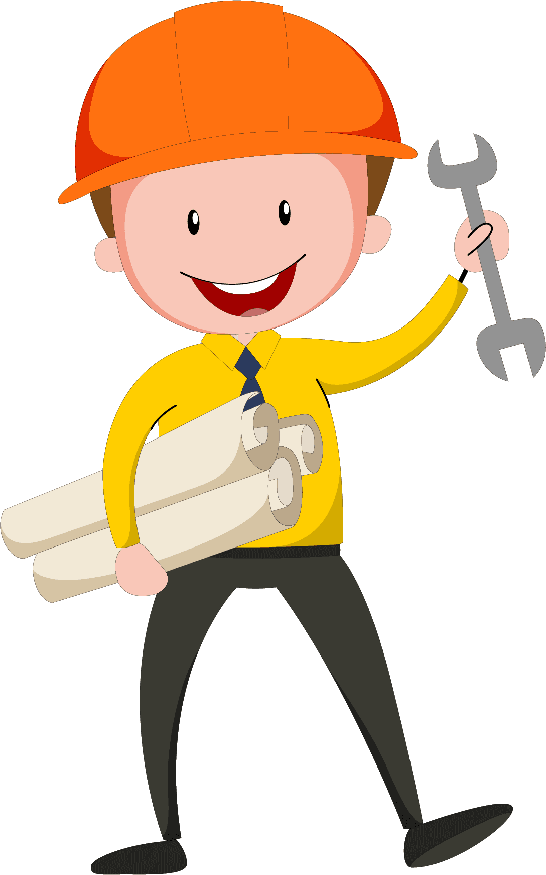 Engineer PNG Transparent Cartoon clipart preview