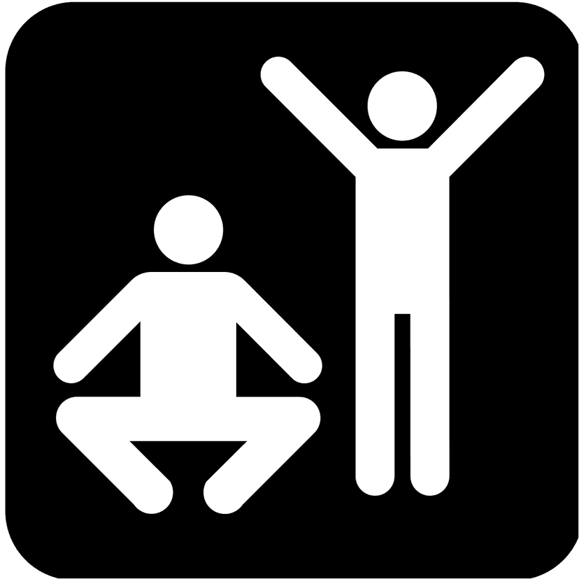 Exercise Gym Area Sign clipart preview