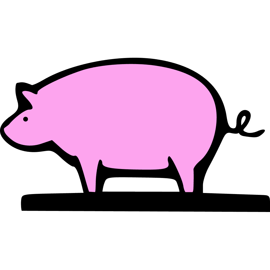 Farming Animal Pig Cartoon clipart preview