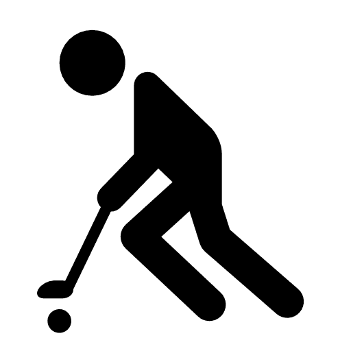 Field Hockey Icon Black clipart preview