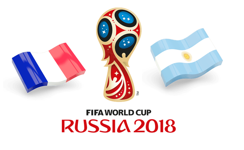 FIFA World Cup France Argentina Flags clipart preview