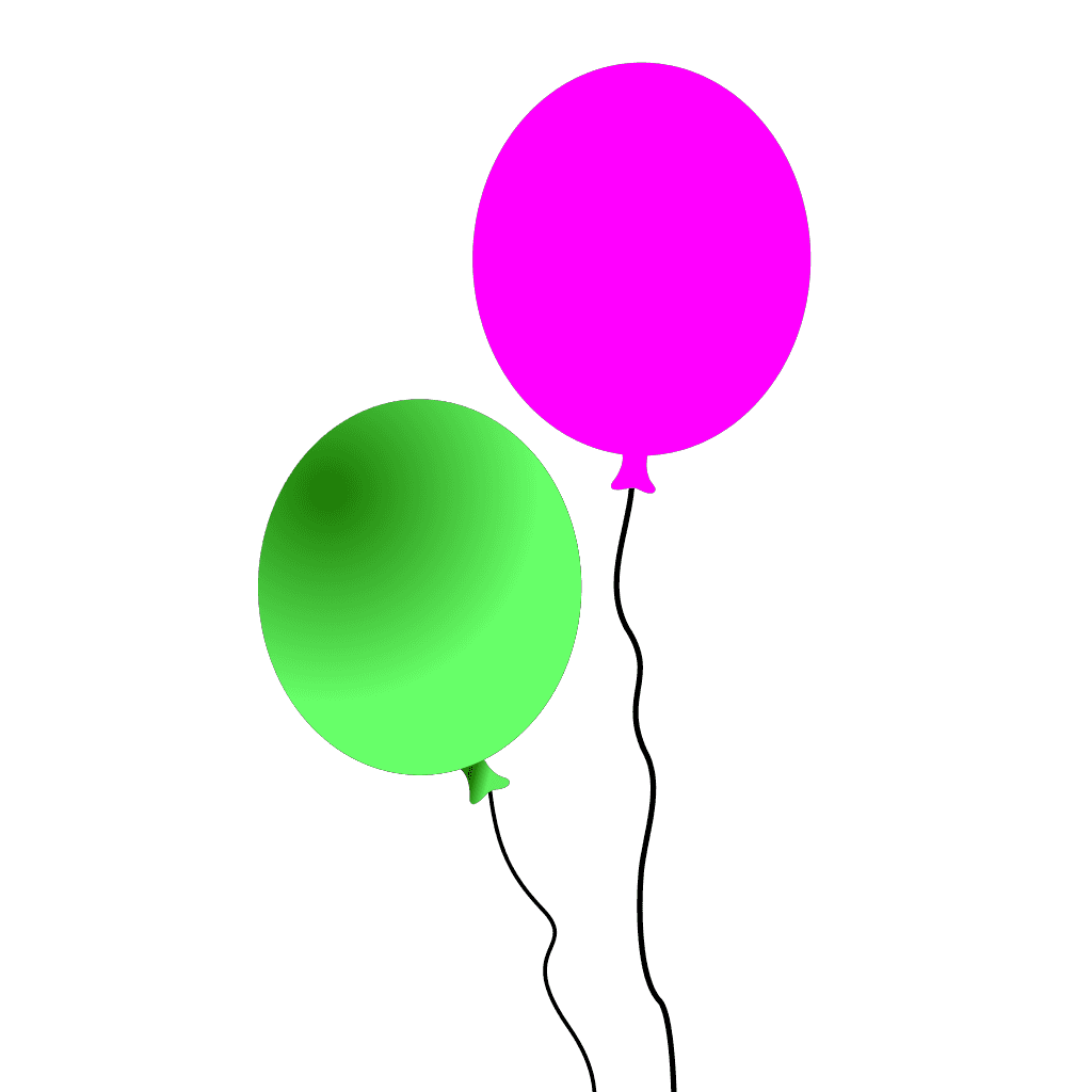 Flying Party Balloons Png clipart preview