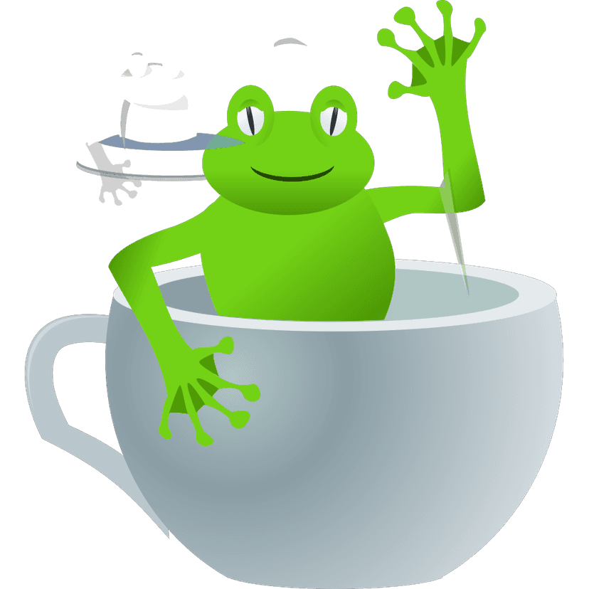 Funny Frog Tea Cup clipart preview