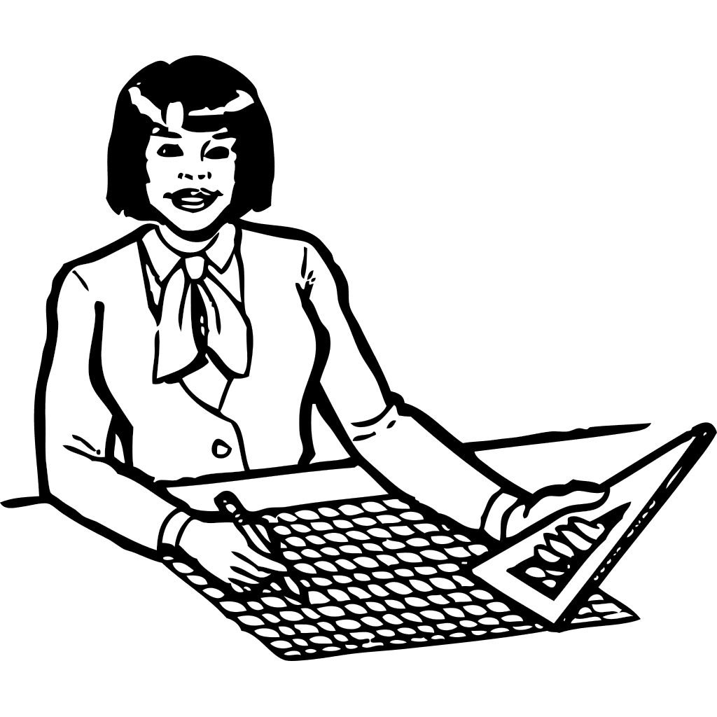 Girl Engineering Drawing  clipart preview