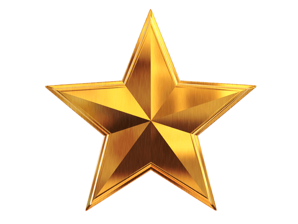 Gold Star PNG File clipart preview