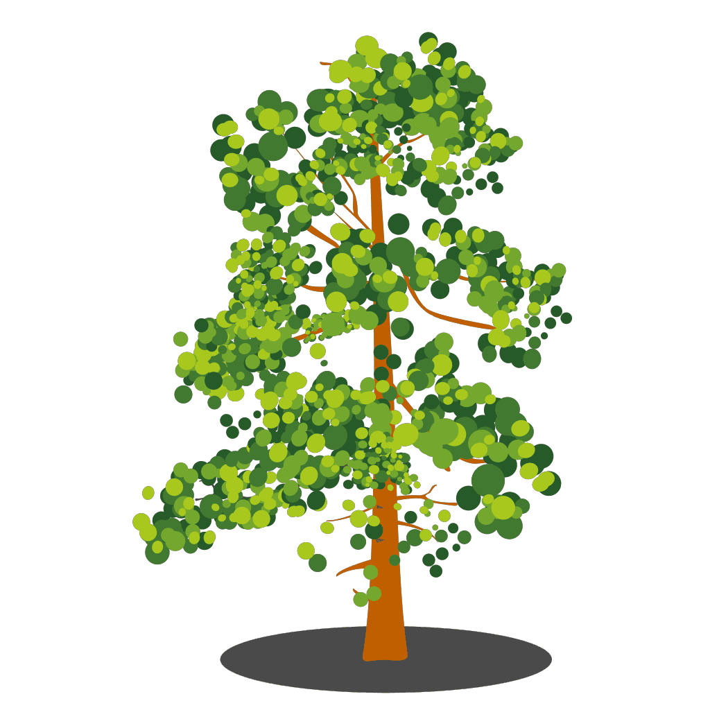 Green Brown Abstract Tree clipart preview