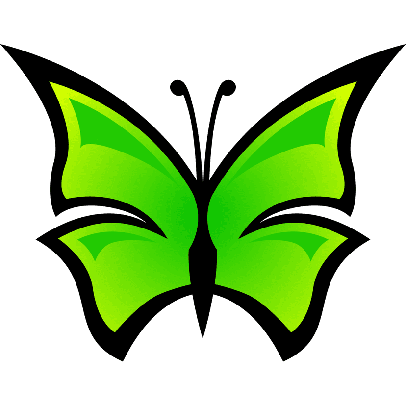 Green Butterfly Wings clipart preview