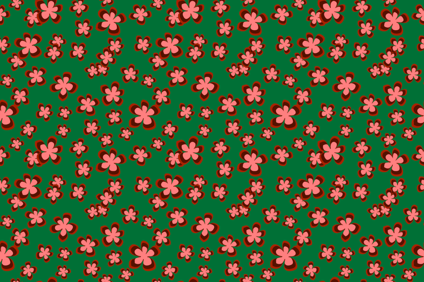 Green Flower Dots Background clipart preview