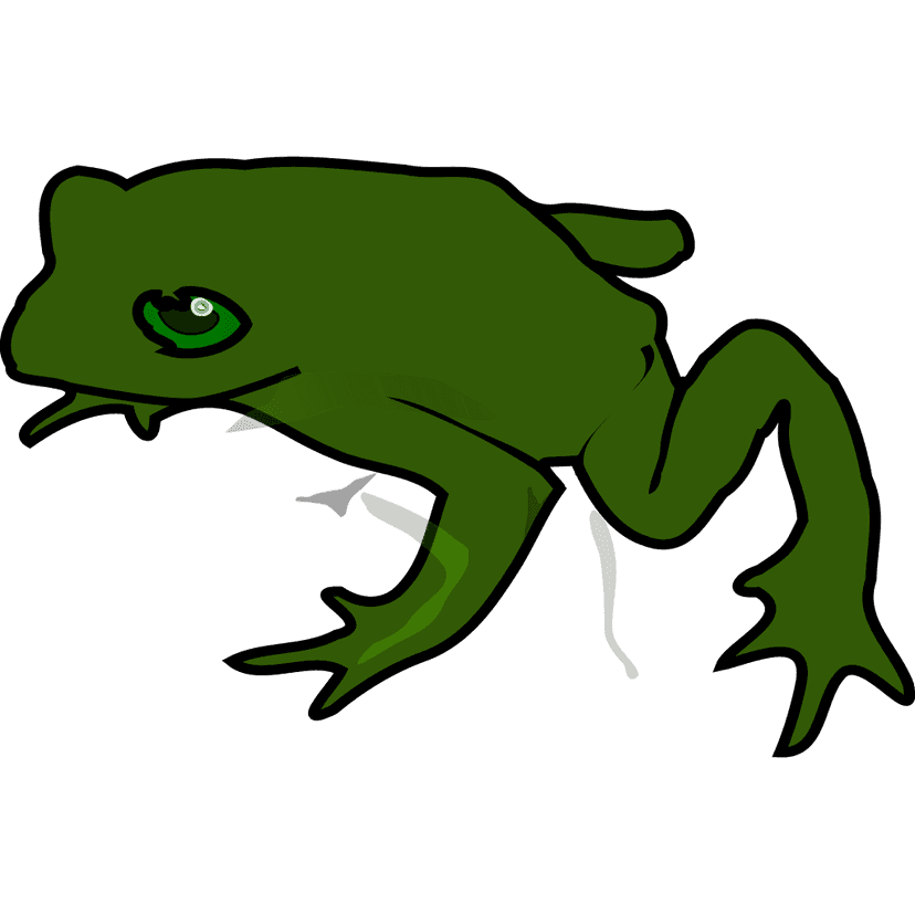 Green Frog Cartoon clipart preview