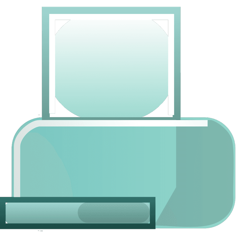 Green Printer Icon clipart preview