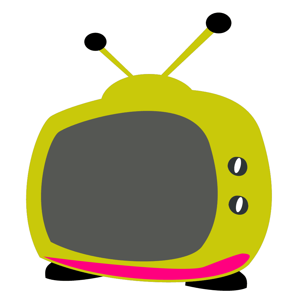 Green Television Cartoon clipart preview