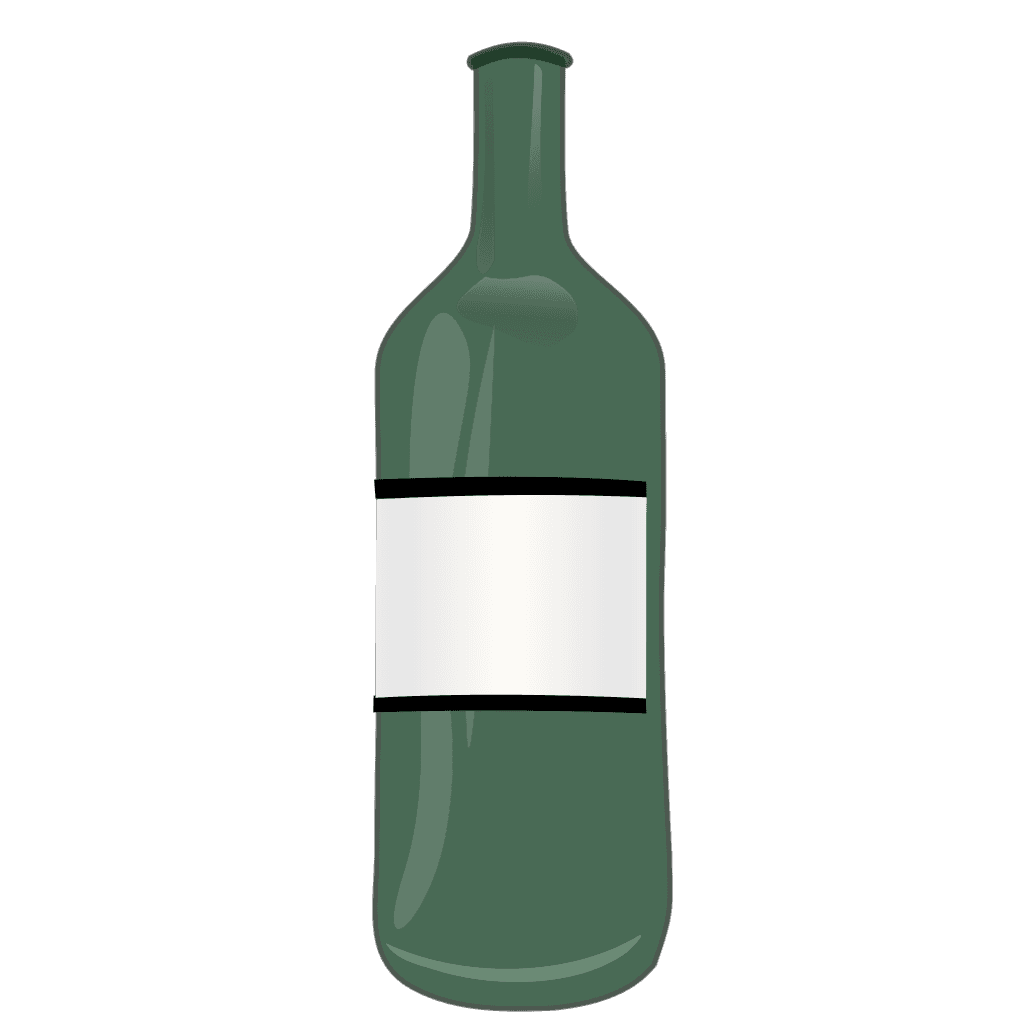 Green Wine Bottle Icon clipart preview