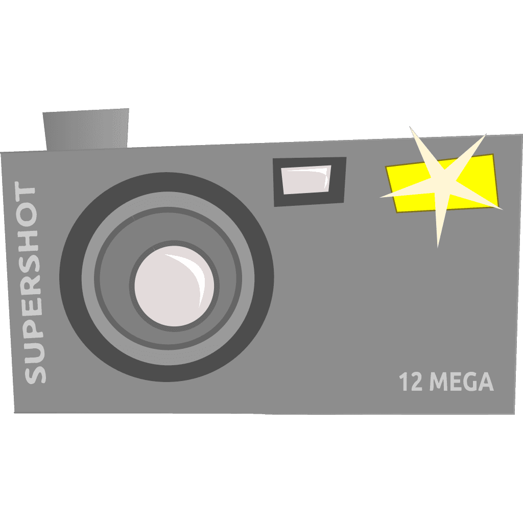 Grey Camera Cartoon  clipart preview