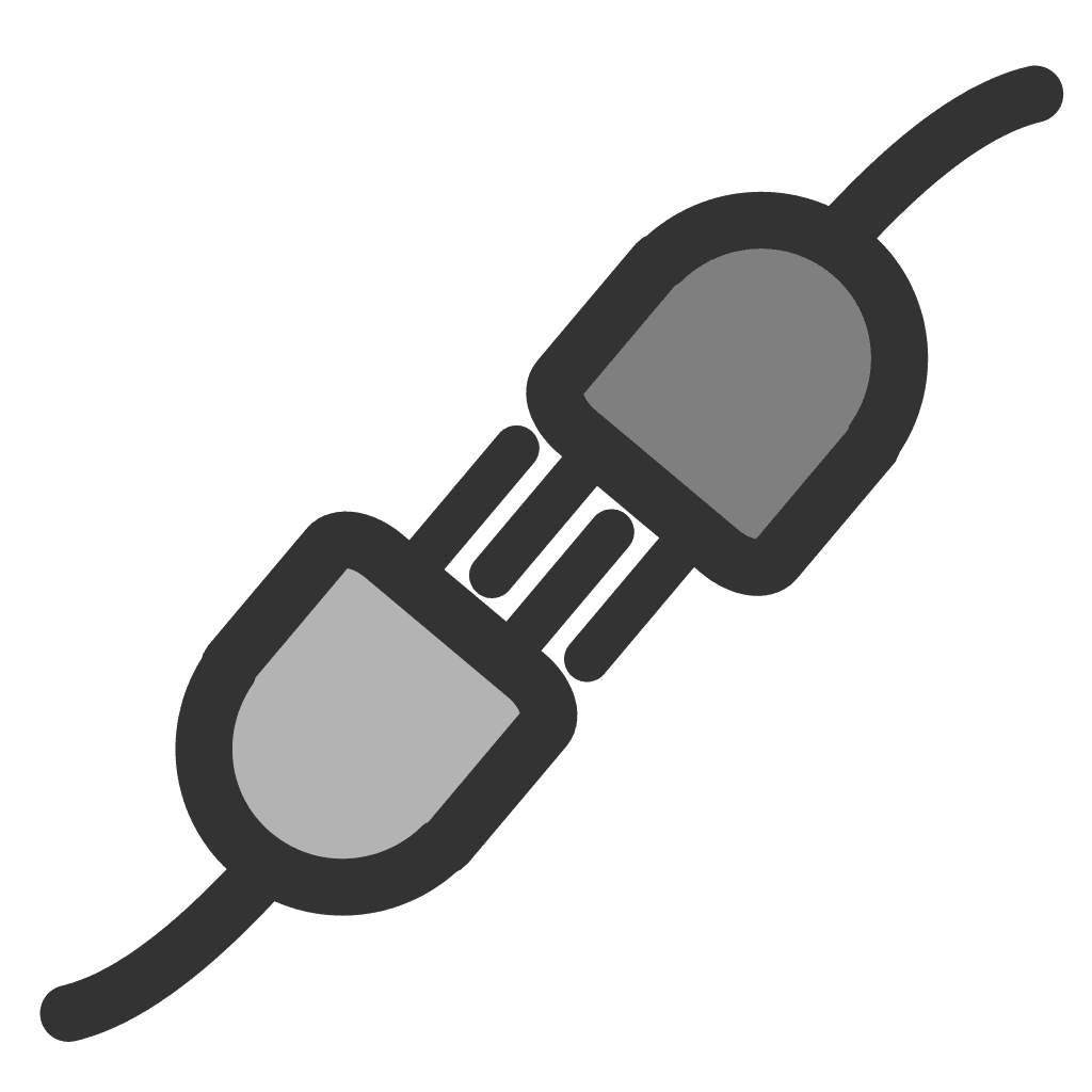 Grey Plug Icon clipart preview