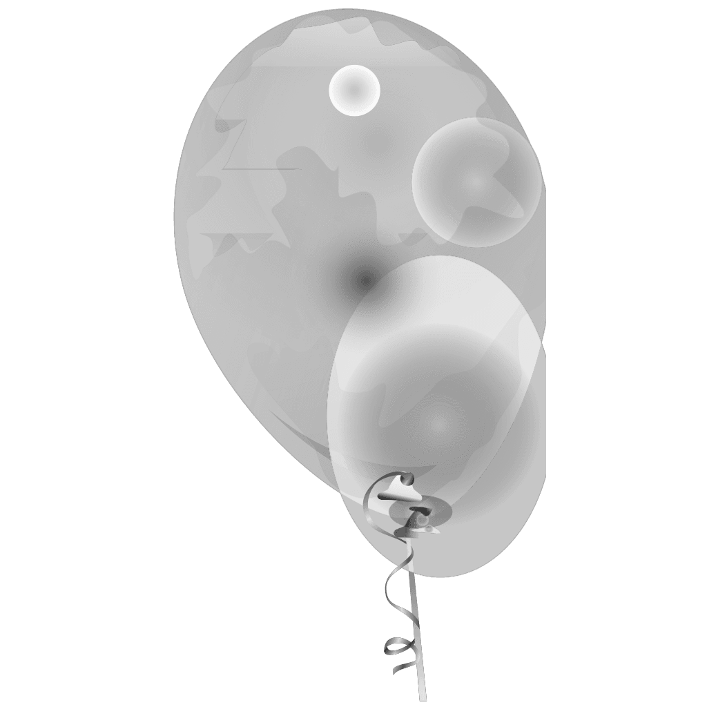 Grey Transparent Balloons Png clipart preview