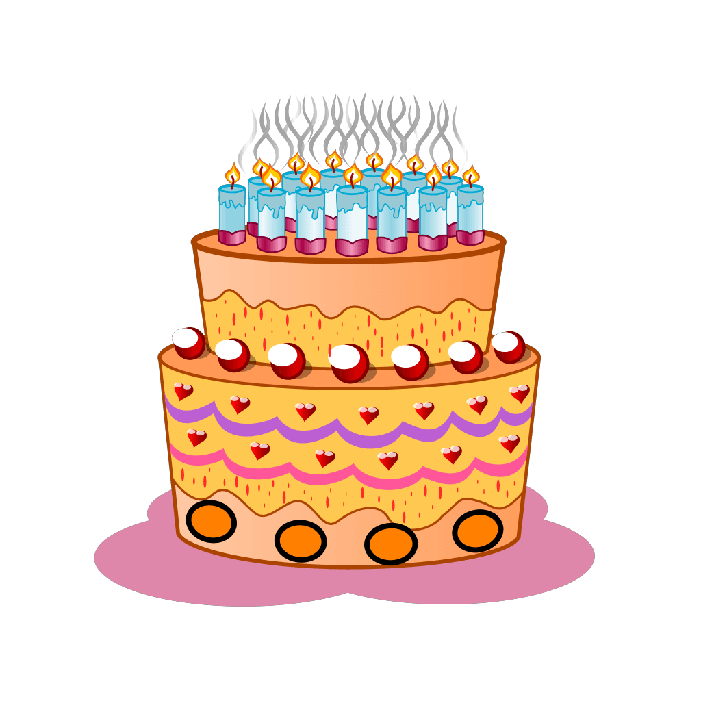 Happy birthday cake clipart preview