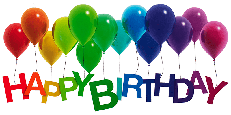 Happy Birthday Text Balloon Image  clipart preview