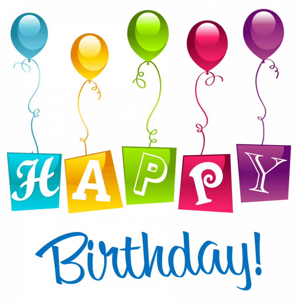 Happy Birthday Text Balloon Png  clipart preview