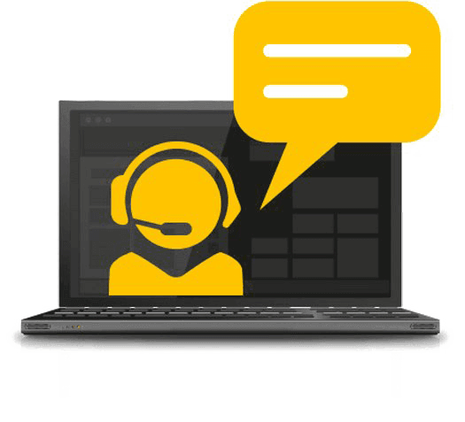 Help desk Computer online svg icon clipart preview