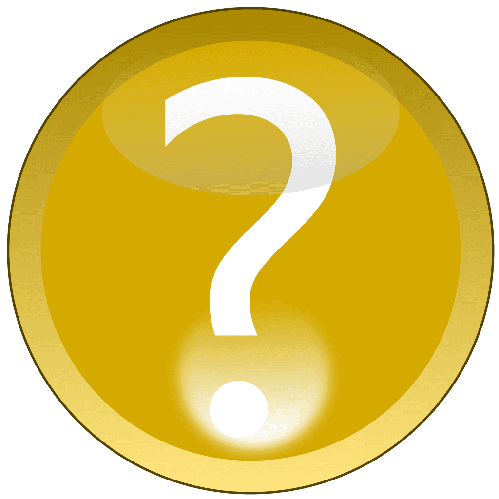 Help Yellow Question Button icon clipart preview