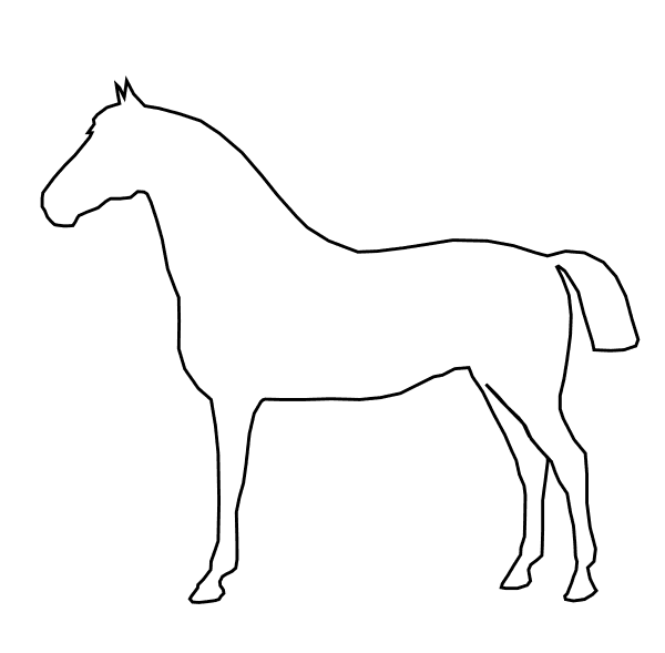 Horse Outline clipart preview