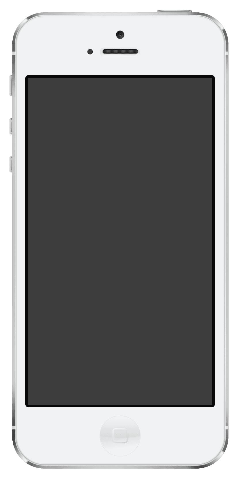 IPhone 5 Black Screen PNG Transparent clipart preview