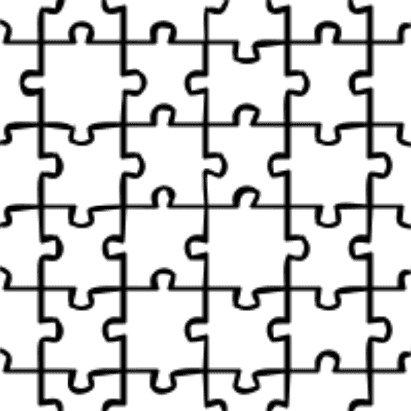 Jigsaw Outline Pattern clipart preview