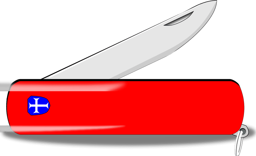 Knife Red Silver clipart preview