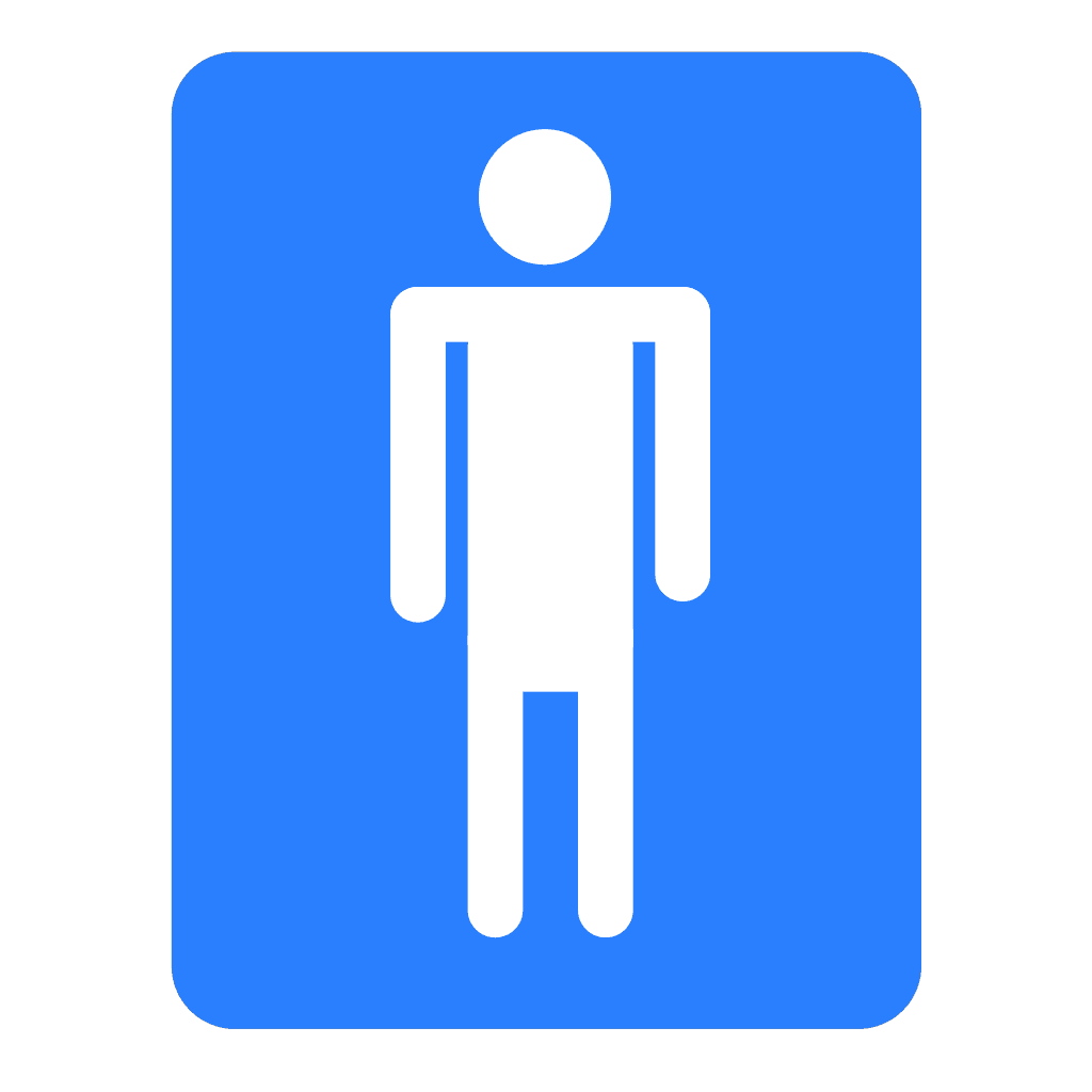 Men Bathroom Blue Sign clipart preview