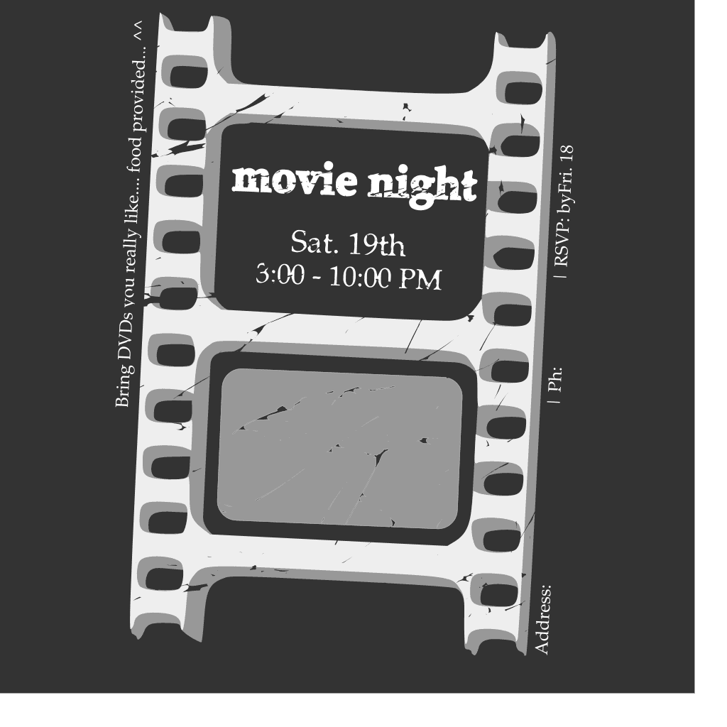 Movie Night Ticket clipart preview