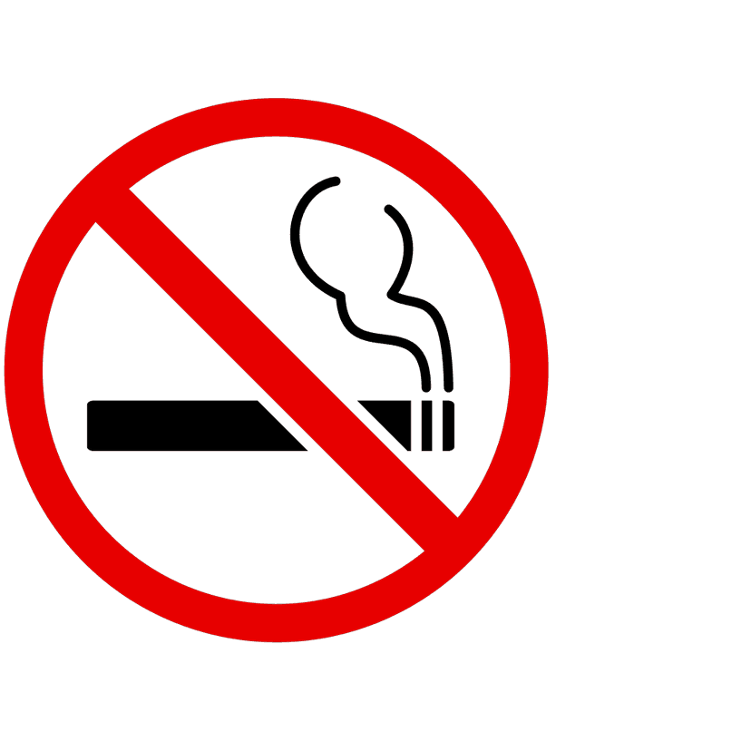 No smoke sign board clipart preview