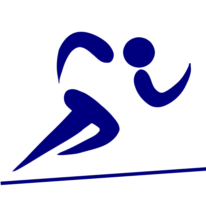 Olympic Blue Runner clipart preview