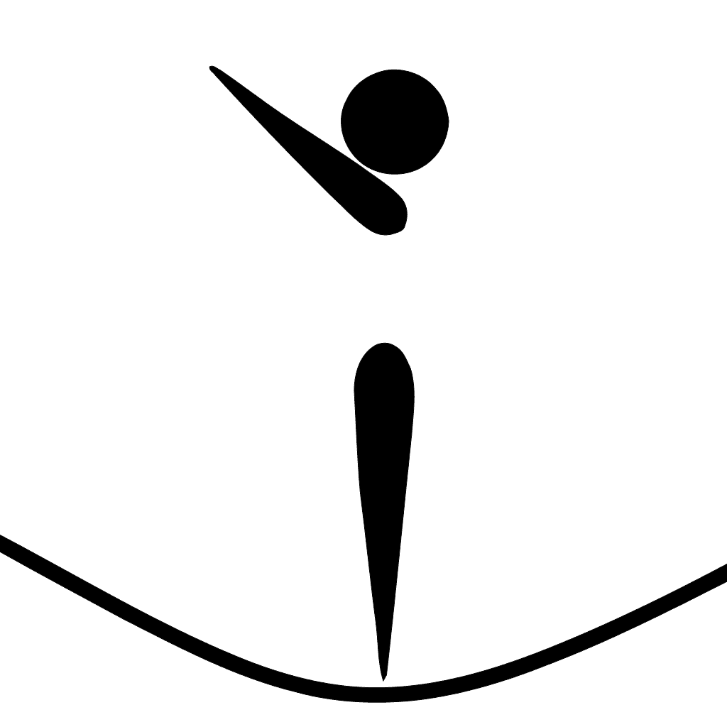 Olympic Sports Gymnastics Trampoline Pictogram clipart preview