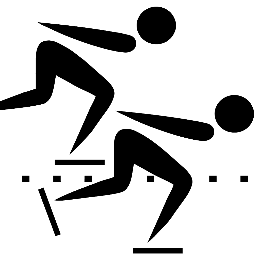 Olympic Sports Speed Skating Pictogram clipart preview