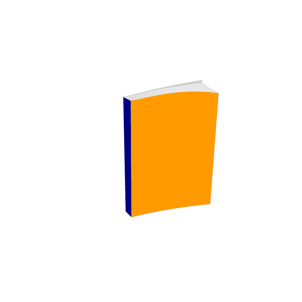 Open Orange Book Png clipart preview