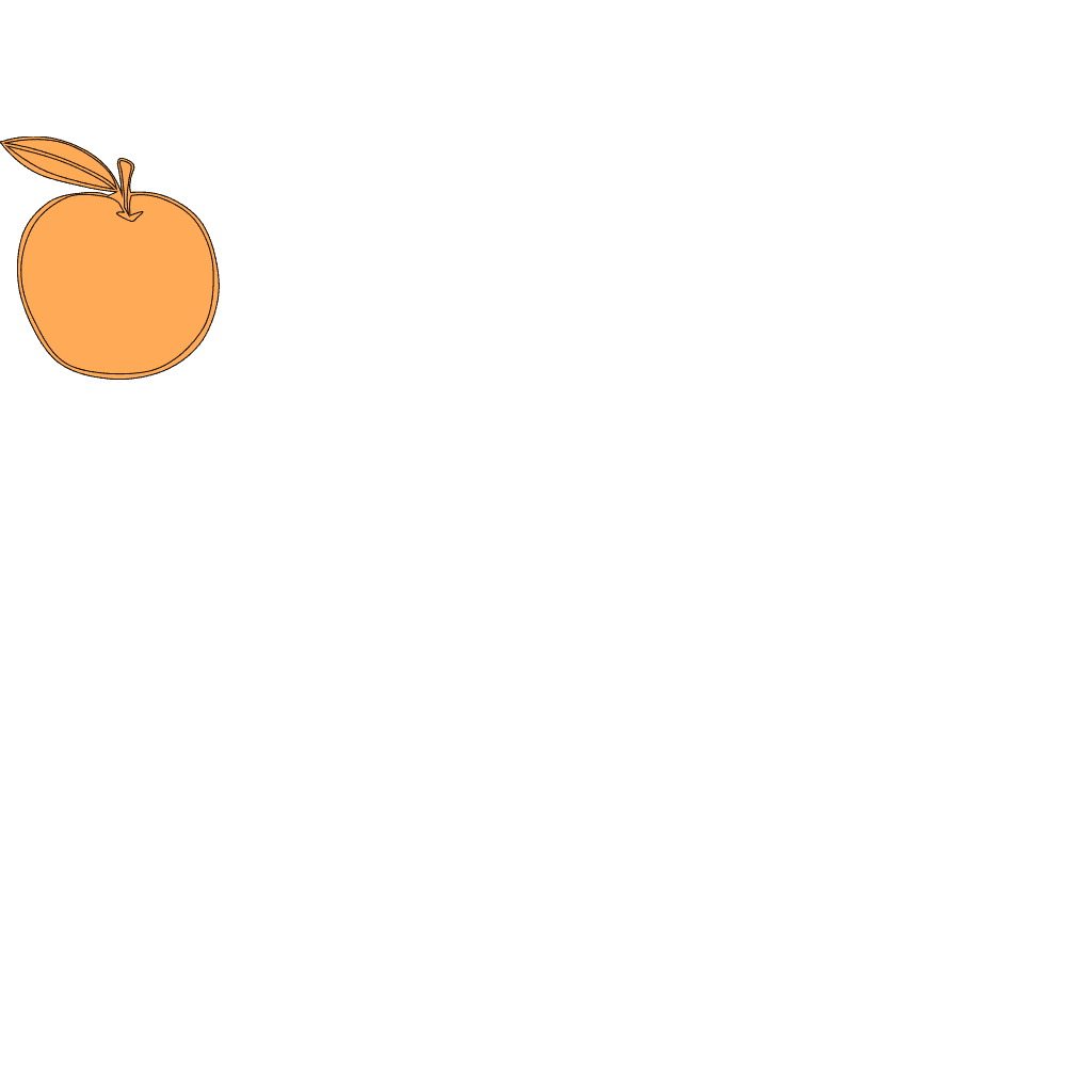 Orange Apple Design clipart preview