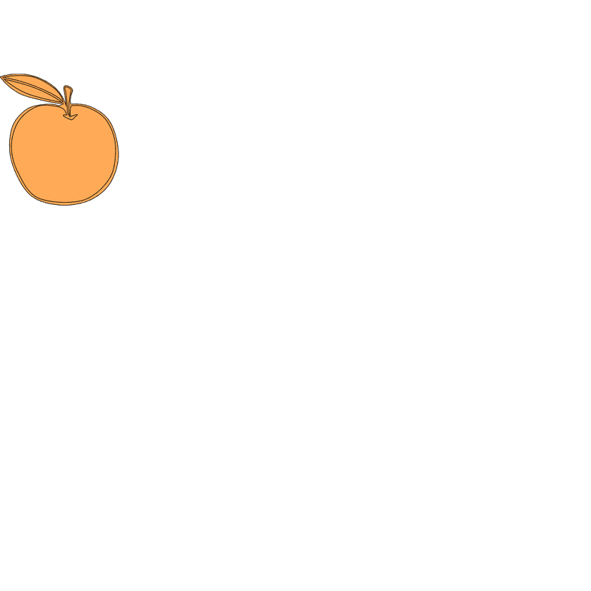 Orange Apple Design clipart preview