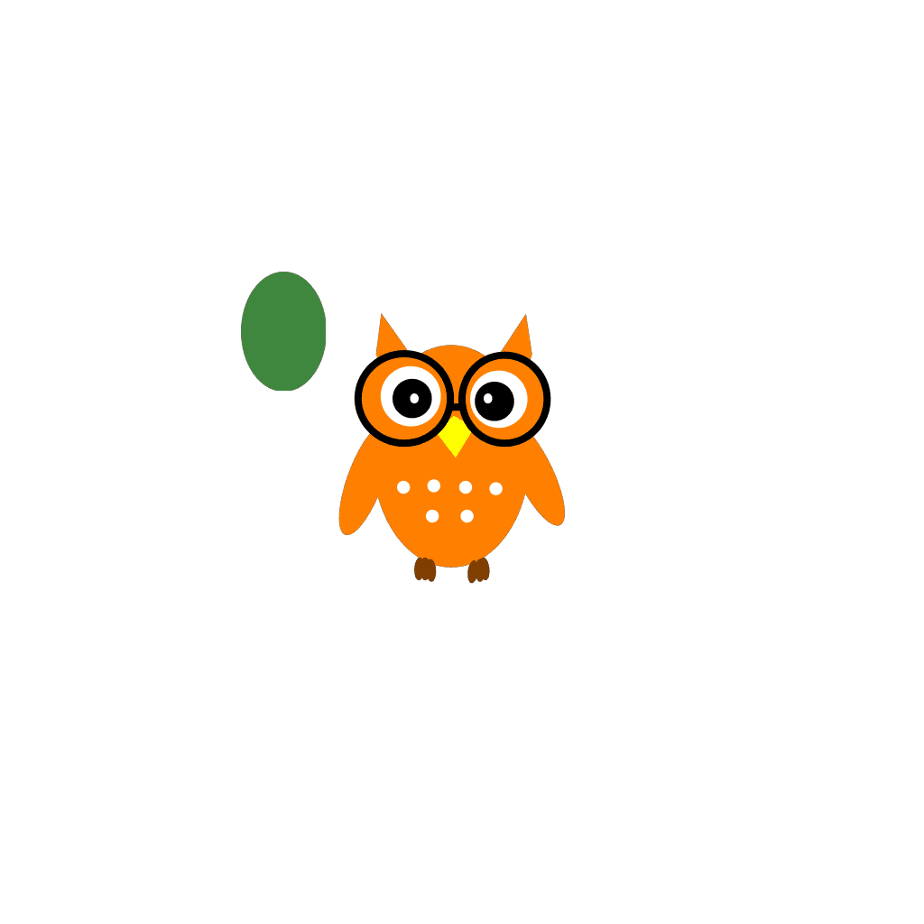 Orange Owl Cartoon clipart preview