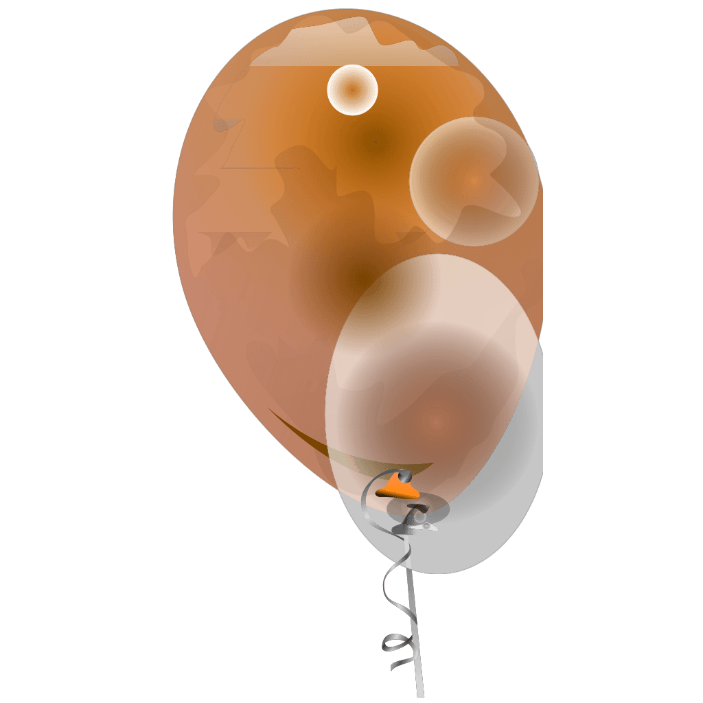 Orange Transparent Balloons Png clipart preview