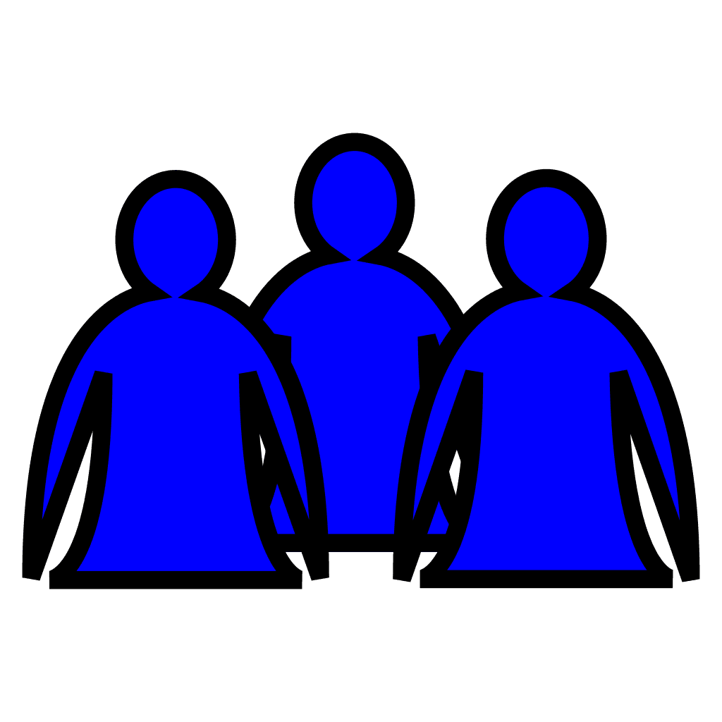 People Blue Comic Icon clipart preview