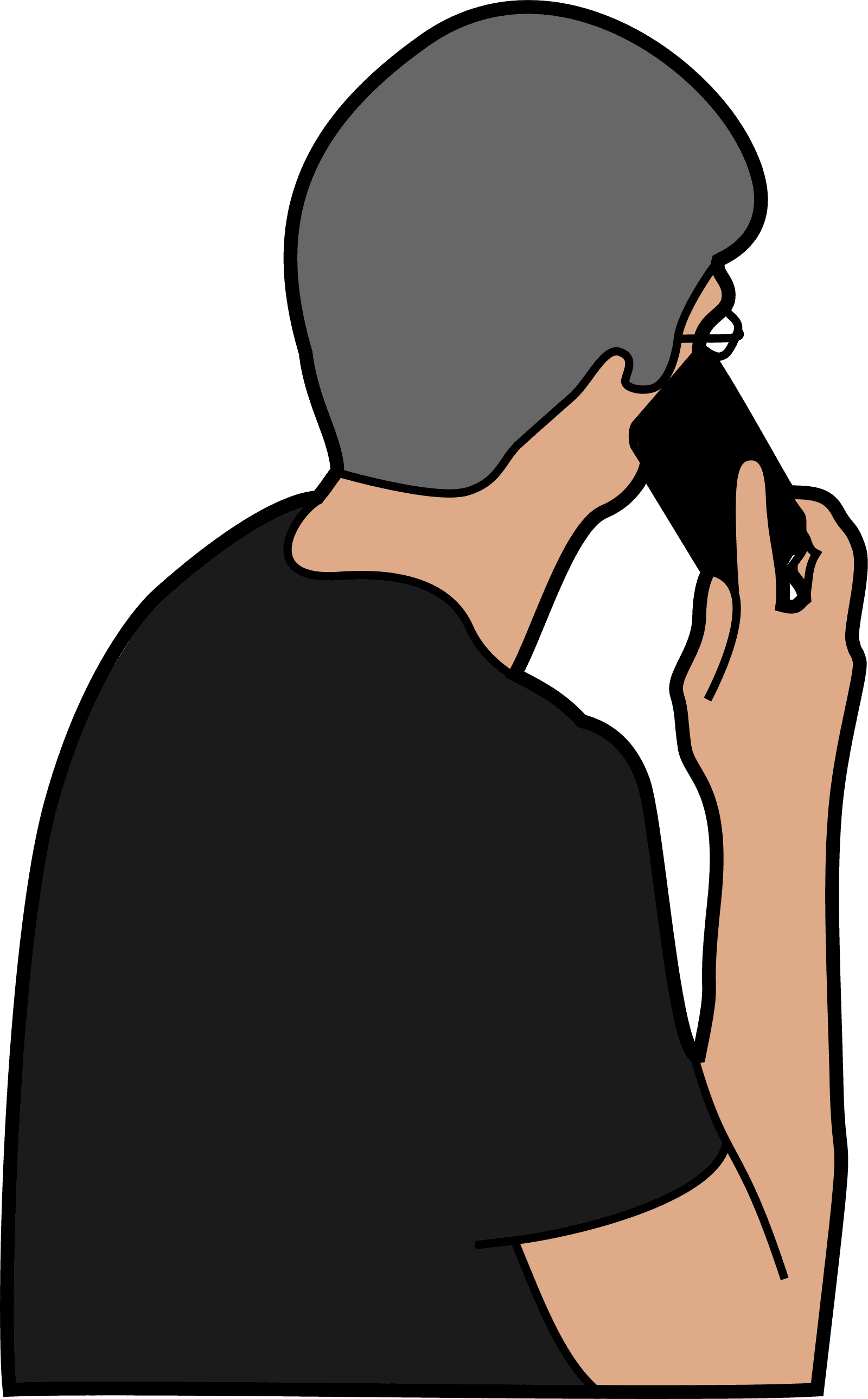 Phone Talking Man Clipart clipart preview