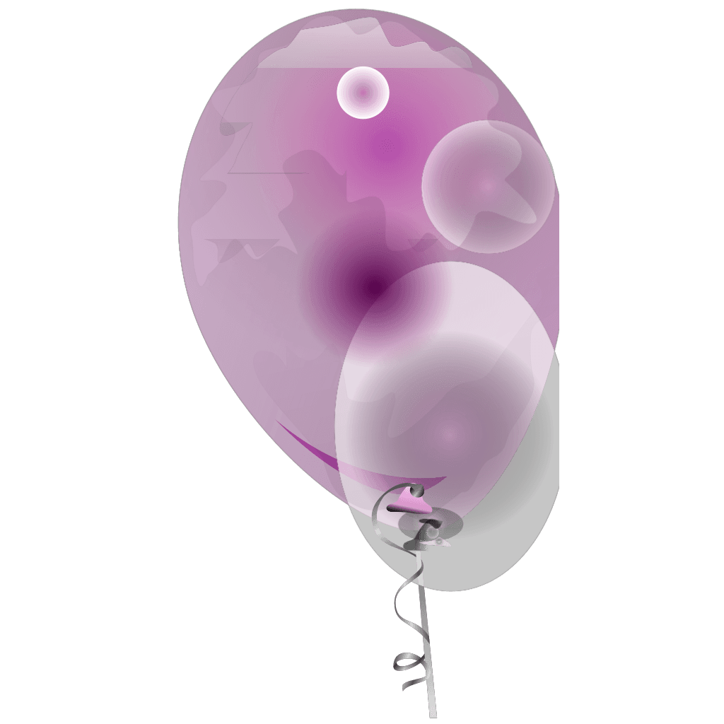 Pink Transparent Balloons Png clipart preview