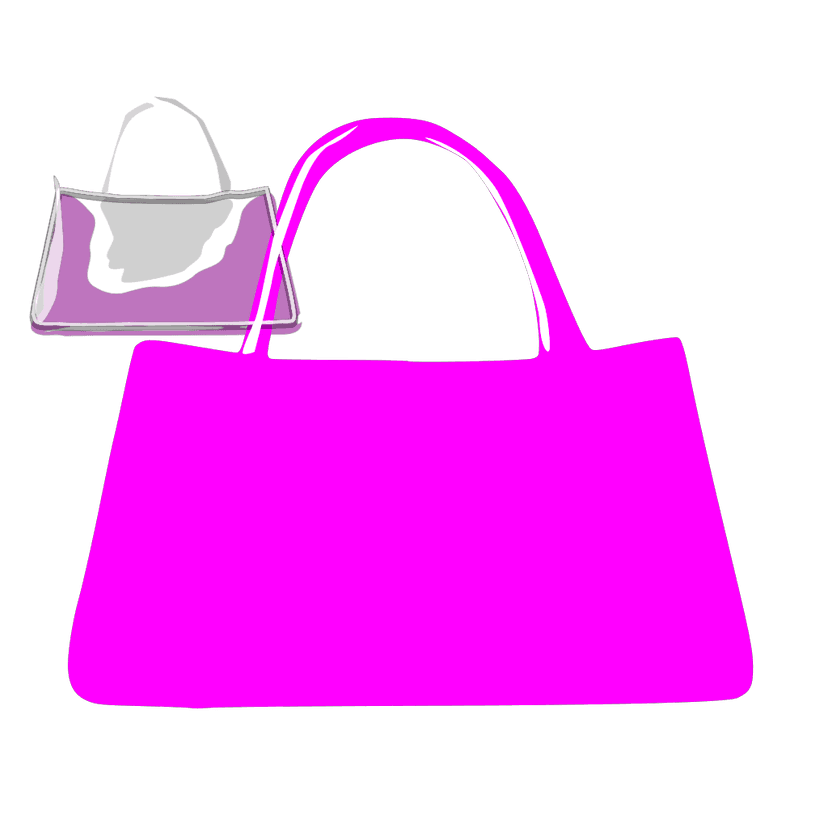 Pink Woman Bag clipart preview