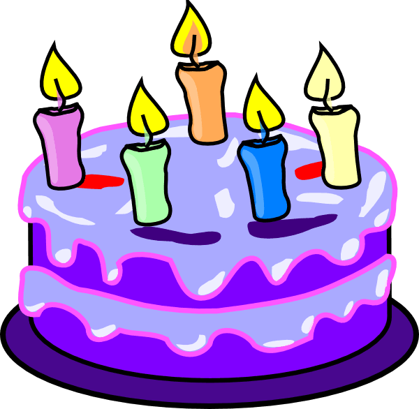 Purple Birthday Cake clipart preview