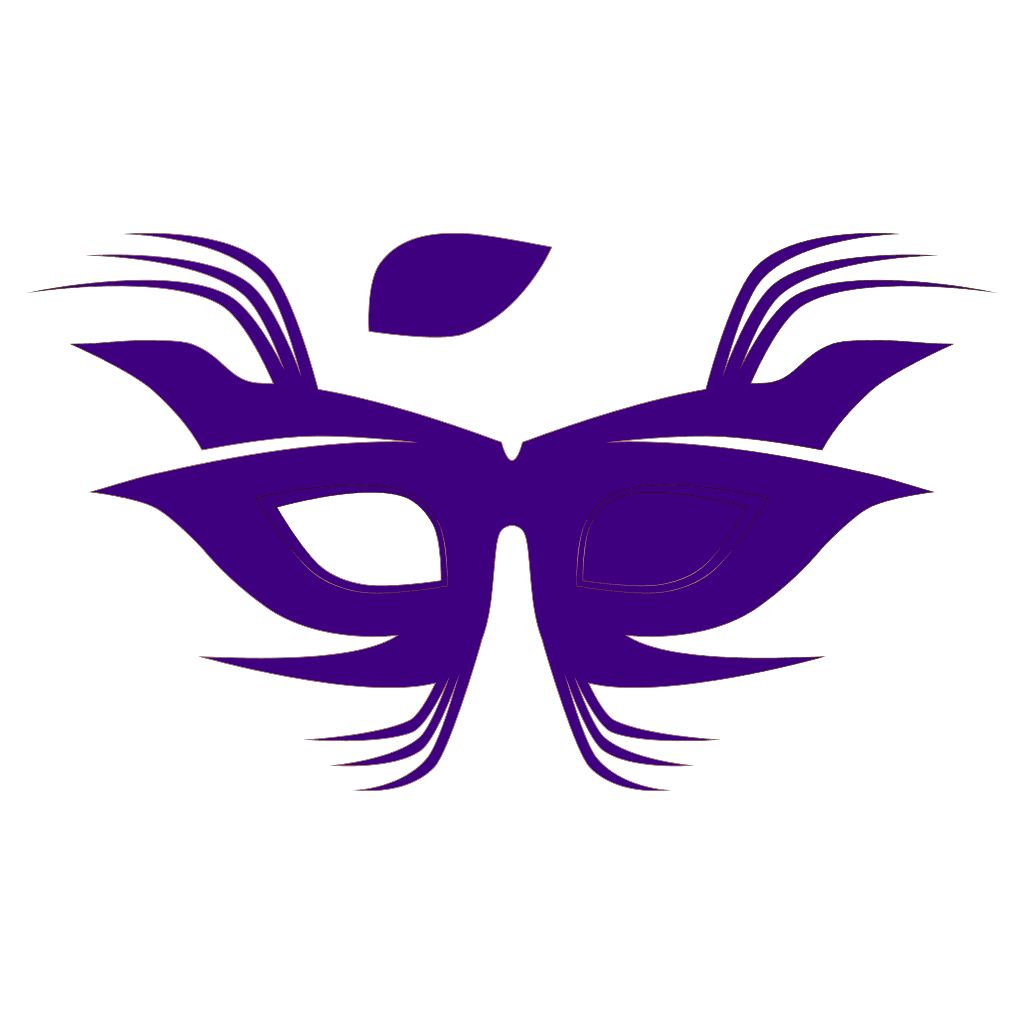 Purple Party Mask Png clipart preview