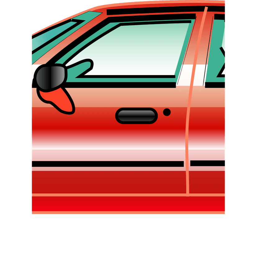 Red Car Cartoon Vector clipart preview