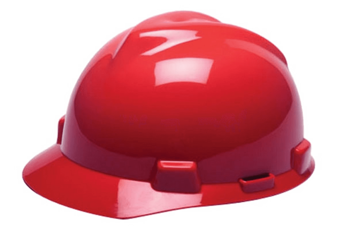 Red Engineer Helmet PNG File clipart preview