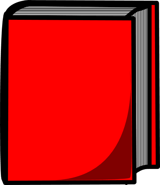 Red Harcover Book Icon clipart preview