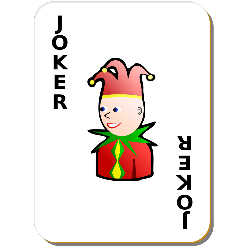 Red Joker Card clipart preview