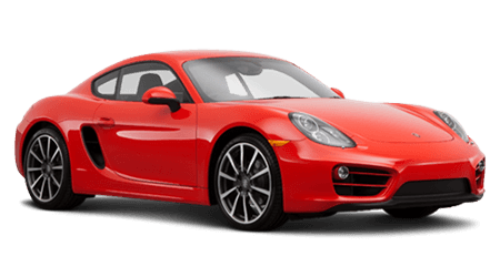 Red Porsche Caymen S PNG clipart preview